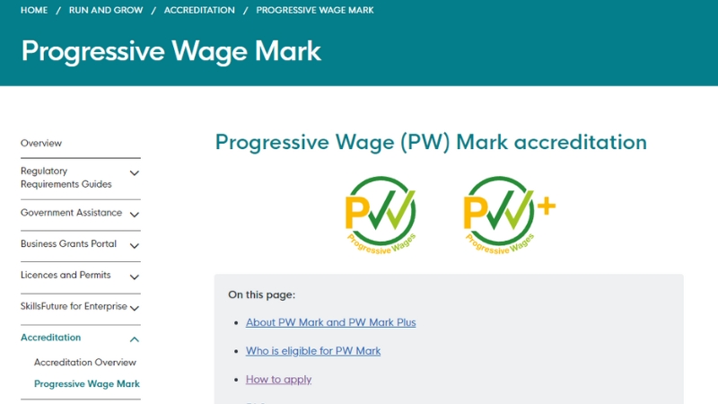 progressive wage mark accreditation gobusiness
